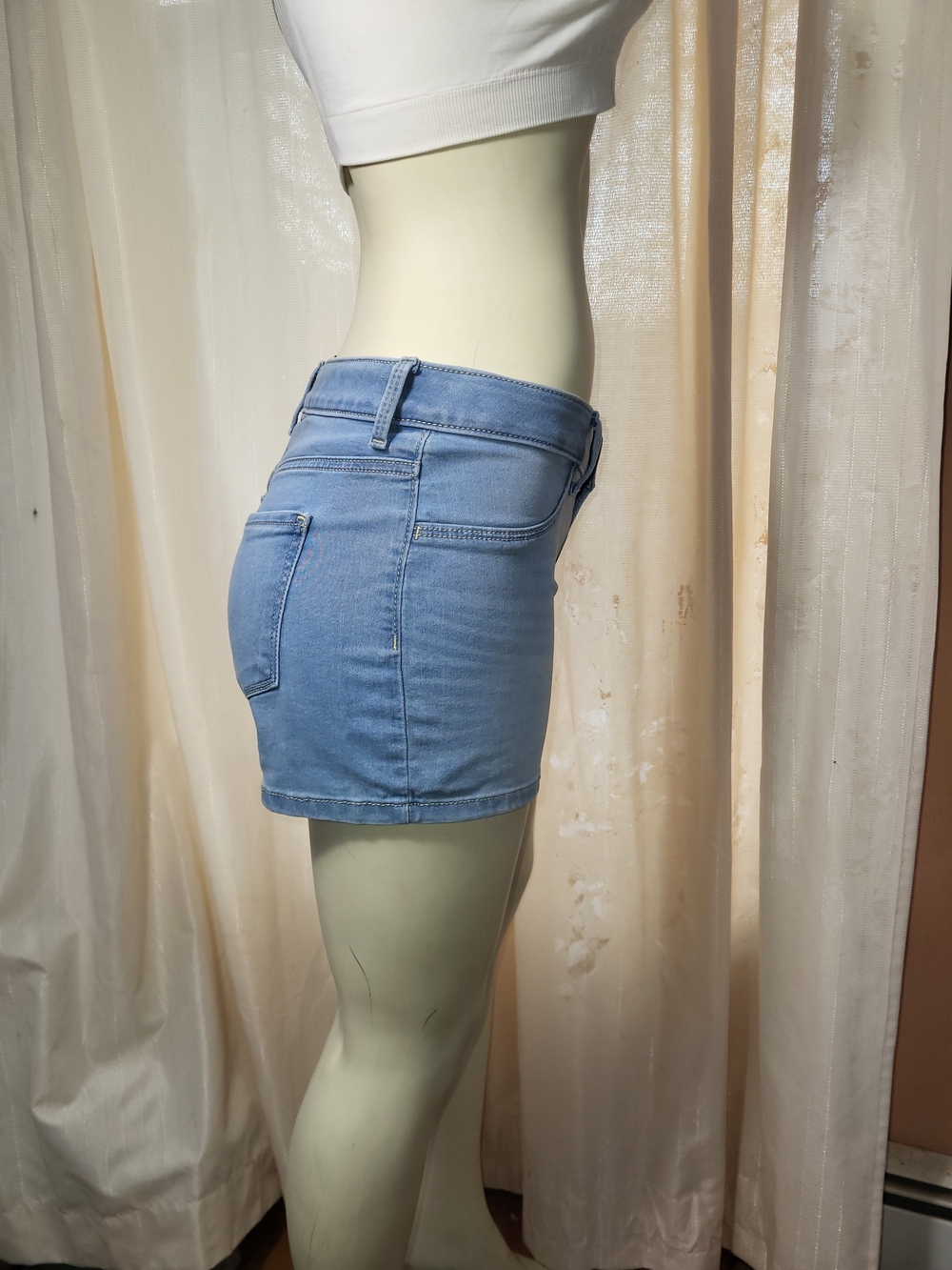 SO Girl's 14 Light Blue Denim Jean Shorts - Picture 2 of 6